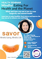 Mindful Eating for Health & The Planet by Harvard's Dr Lilian Cheung primary image