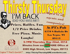 Thirsty Thursday with Gavish Real Estate primary image