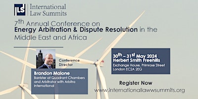 Imagem principal do evento 7th Annual Conference on Energy Arbitration & Dispute Resolution in MEA