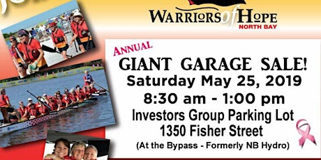 Warriors of Hope Annual Garage Sale primary image