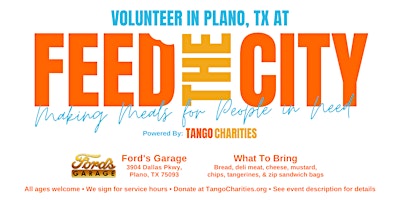 Immagine principale di Feed The City Plano: Making Meals for People In Need 