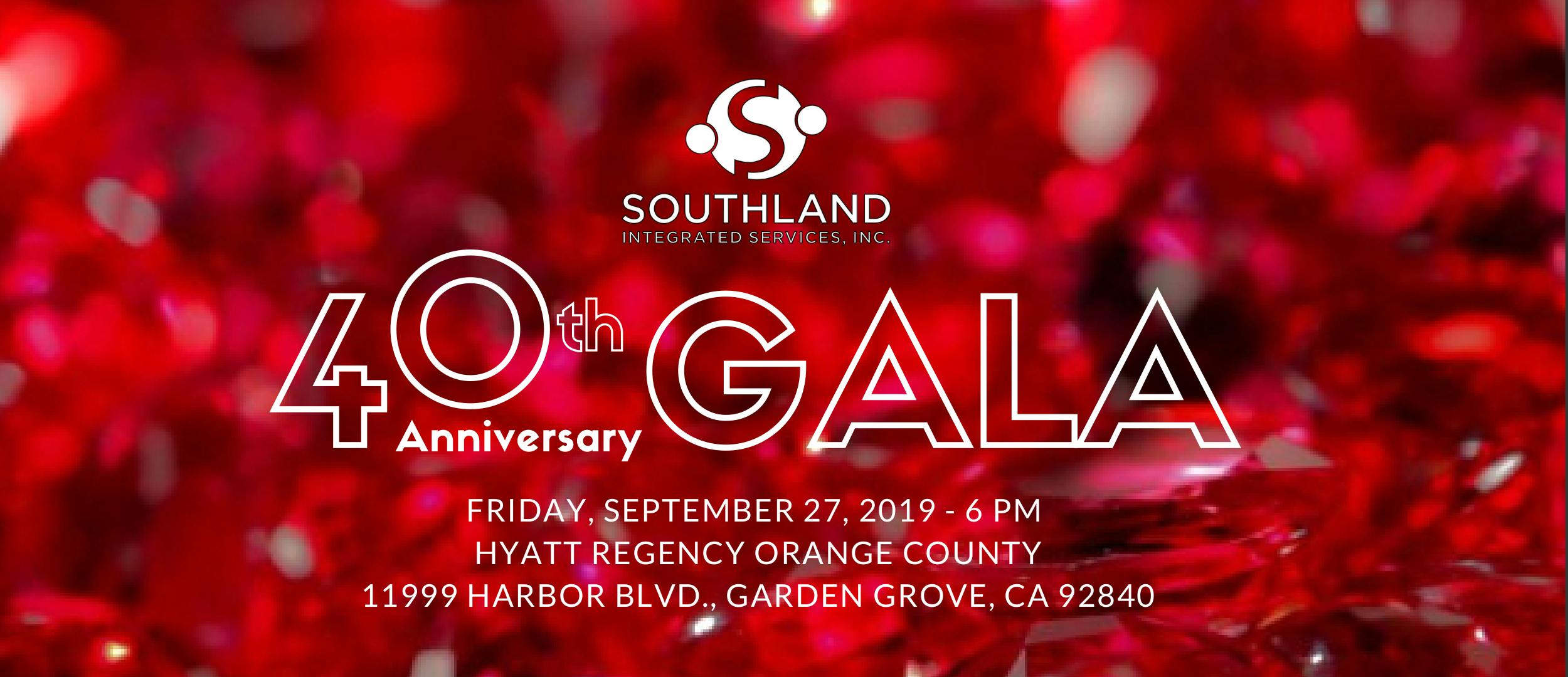 Southland Integrated Services 40th Anniversary Gala 28 Sep 2019