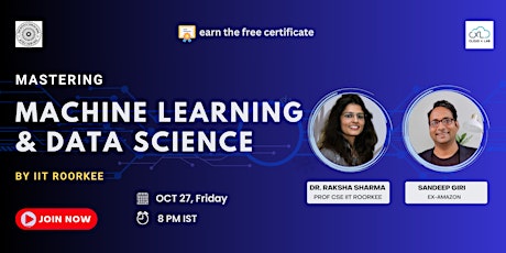 Masterclass on Building a Future in AI and Data Science: A Roadmap by IITR primary image