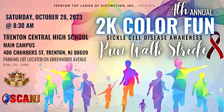 4th Annual 2K Color Fun | Sickle Cell Disease Awareness Run Walk Stride primary image