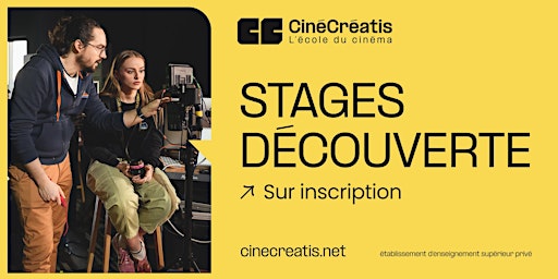 Stage découverte - cinéma et audiovisuel - 2 & 3 mai 2024, Nantes primary image