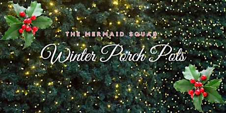 Mermaid Squad Winter Porch Pots primary image