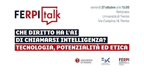 Immagine principale di FERPITalk: Che diritto ha l'AI di chiamarsi intelligenza? 