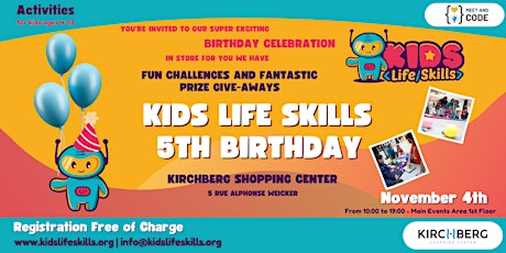 Kids Life Skills 5th Birthday primary image