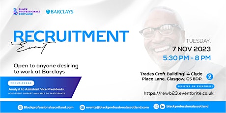Recruitment Event with Barclays primary image