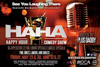 Ha Ha Happy Hour Comedy Show - May 23rd & 30th Show Ticket primary image