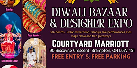 Imagen principal de Diwali Show & Expo in BRAMPTON nov 5th, 11th @ Courtyard Marriott