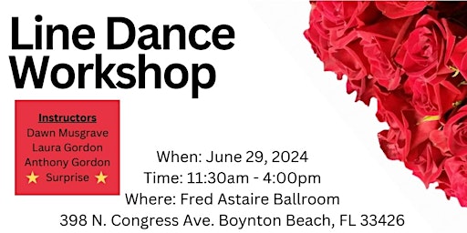 Imagem principal do evento June Line Dance Workshop