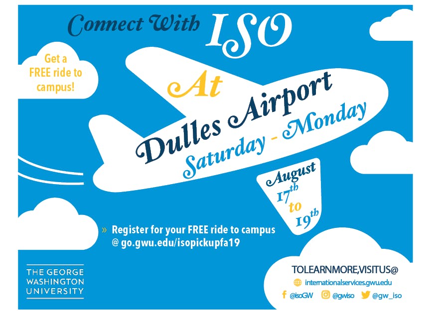 ISO Airport Pickup Registration - Fall 2019
