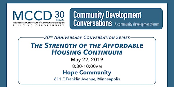 MCCD CD Conversation: The Strength of the Affordable Housing Continuum