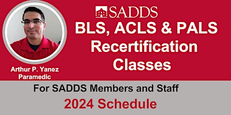 ACLS & PALS Recertification (on-line course and in-person skills session)