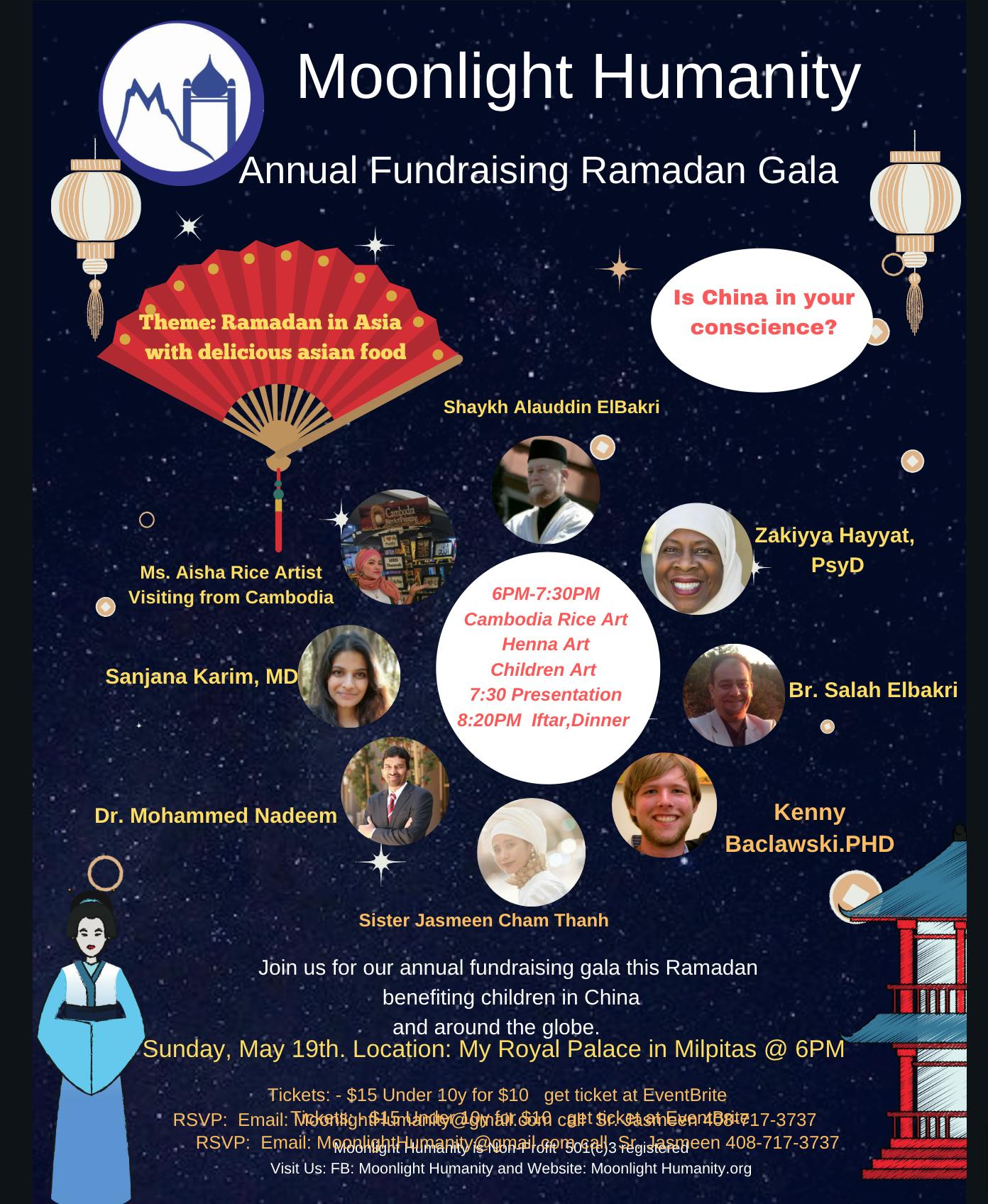1 more day to Moonlight Humanity 10th Annual Fundraising Ramadan Gala