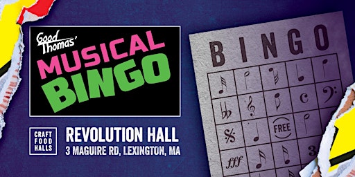 Good Thomas Musical Bingo - Craft Food Halls Revolution Hall