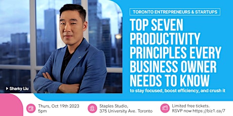 Imagem principal do evento BUSINESS: Top 7 productivity principles every business owner needs to know