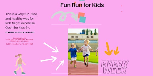 Primaire afbeelding van Fun Run for Kids - The Talent School