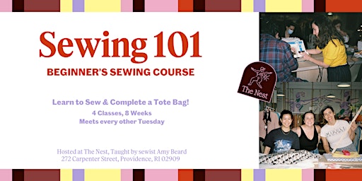 Imagen principal de Sewing 101 Course — Learn to Sew (March-April 2024)