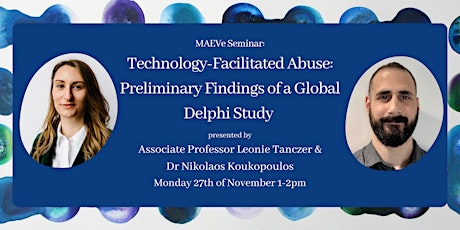 Primaire afbeelding van Technology-Facilitated Abuse: Preliminary Findings of a Global Delphi Study