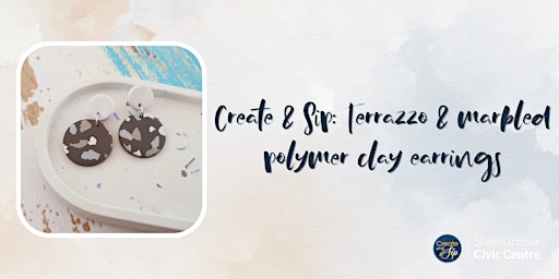 Create & Sip: Terrazzo & Marbled Polymer Clay Earrings  primärbild