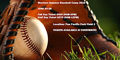 Warriors Summer Baseball Camp 2019 primary image