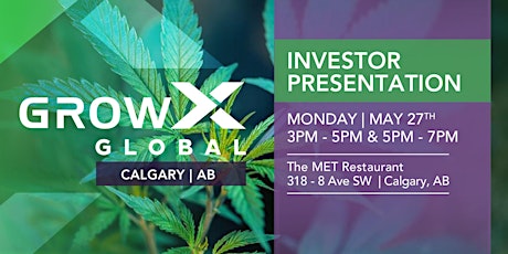 GrowX Global Investor Presentation - Calgary primary image