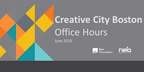 Creative City Boston: Office Hours #9 primary image