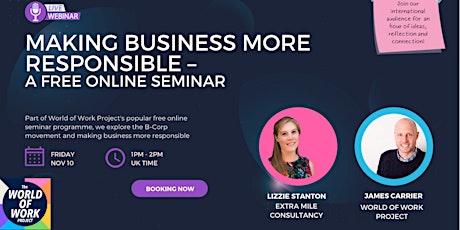 Making business more responsible – A free online seminar primary image