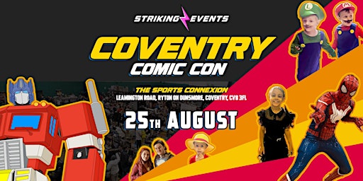 Immagine principale di Coventry Comic Con & Toy Fair 