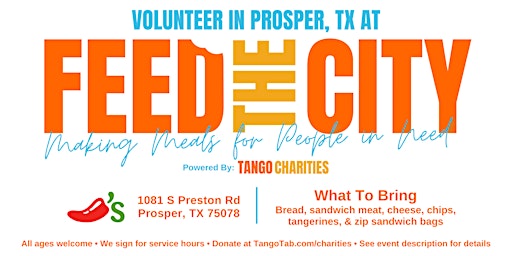 Feed The City Prosper: Making Meals for People In Need primary image