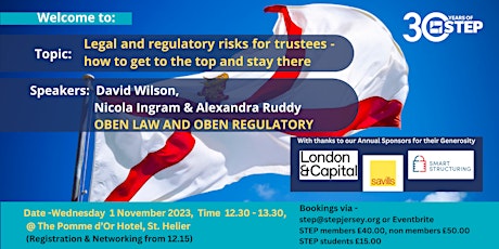 Hauptbild für Legal and regulatory risks for trustees - how to g