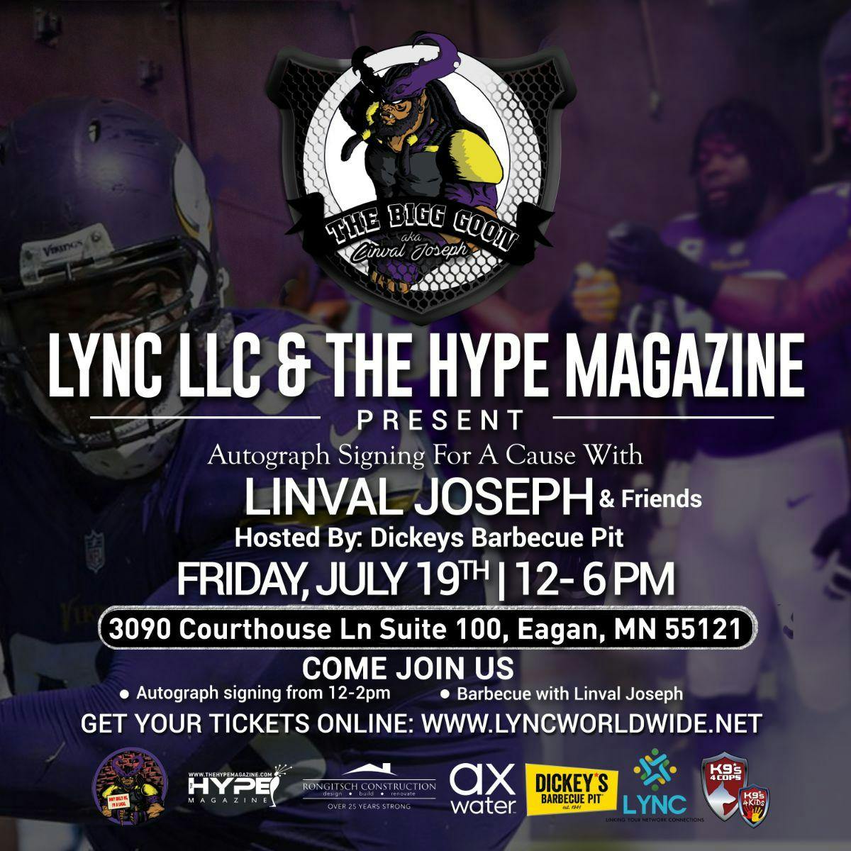 LYNC LLC & HYPE MAGAZINE PRESENTS DICKY'S AUTOGRAPH SIGNING FOR A CAUSE