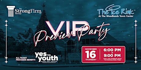 2023 VIP Preview Party - The Ice Rink at The Woodlands Town Center primary image