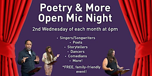 Poetry & More Open Mic Night primary image