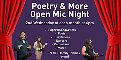 Poetry & More Open Mic Night primary image