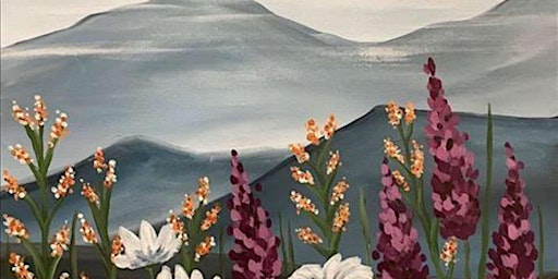 Imagen principal de Flowers Among the Mountain Peaks - Paint and Sip by Classpop!™
