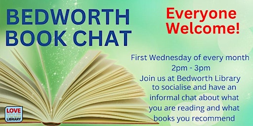 Primaire afbeelding van Bedworth Book Chat @Bedworth Library, Drop In, No Need to Book
