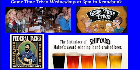 Game Time Trivia Wednesdays at Federal Jacks in Kennebunk Maine