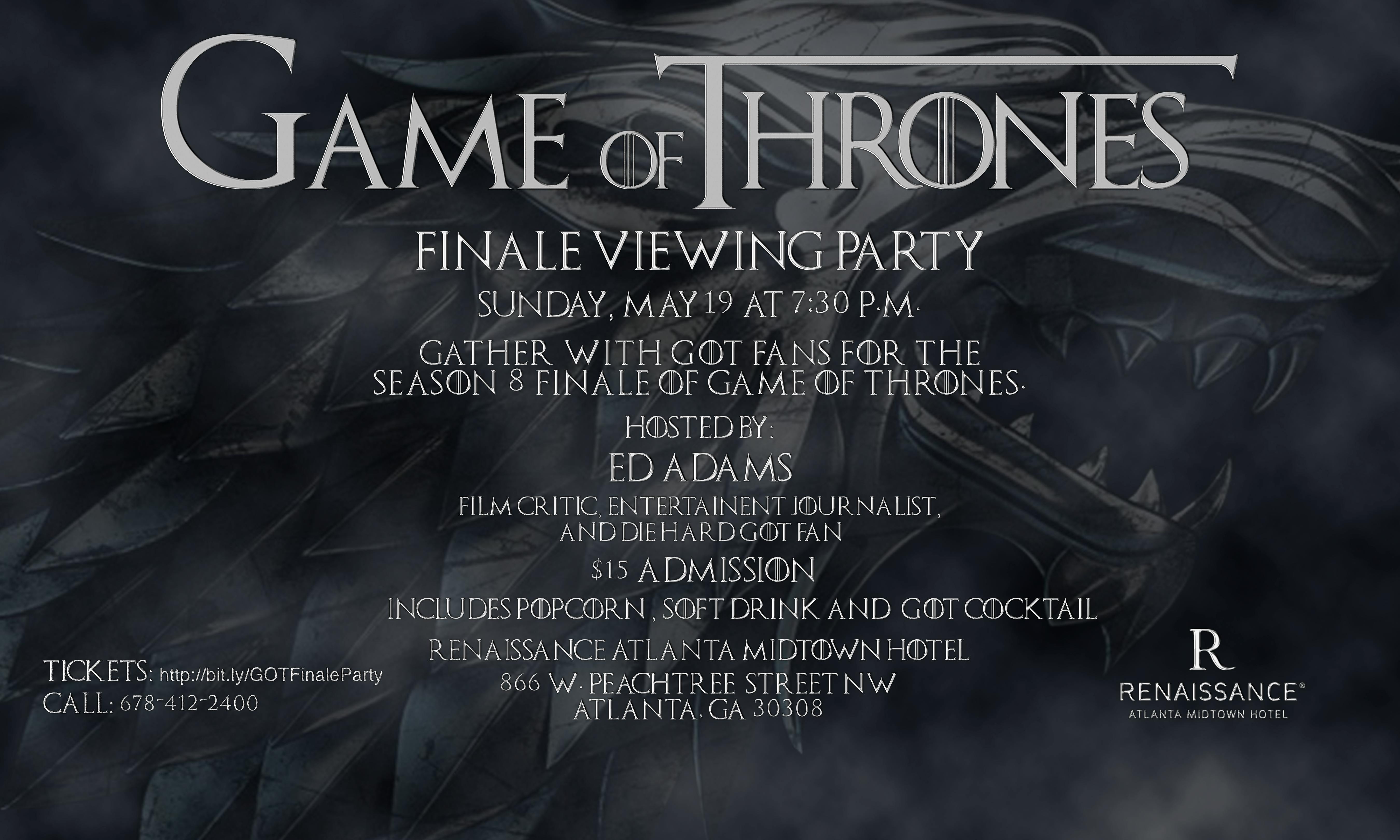 Game of Thrones Finale Viewing Party