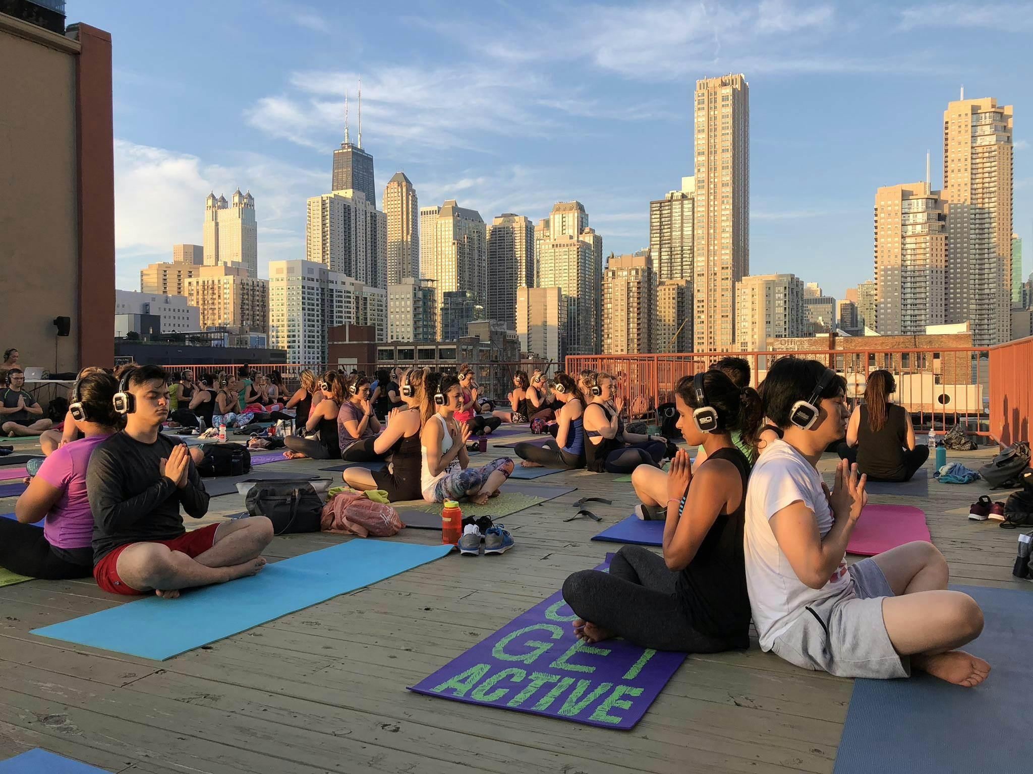 Rooftop Yoga in River North