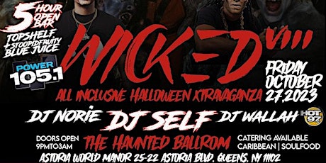 DJ SELF!!! UNAPOLEGETIC!! HAUNTED BALLROOM @ OPEN BAR EVENT!!! WICKED 8!!! primary image