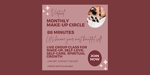 Primaire afbeelding van LIVE ONLINE MAKE-UP CIRCLE INTERNATIONAL