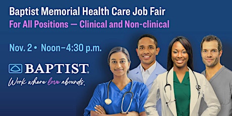 Baptist Memorial Health Care Job Fair primary image