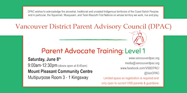 Parent Advocate Training: Level 1