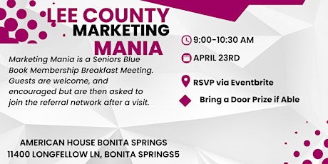 SBB MARKETING MANIA LEE COUNTY