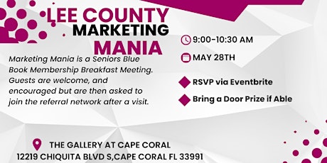 SBB MARKETING MANIA LEE COUNTY