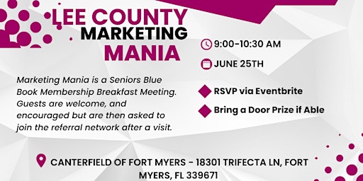 SBB MARKETING MANIA -LEE COUNTY primary image