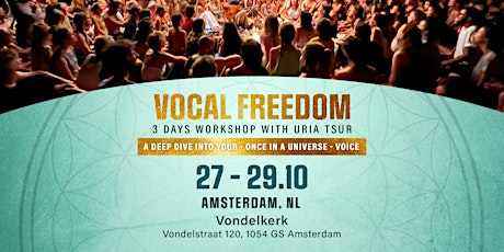 Imagen principal de Uria Tsur | Vocal Freedom  Weekend in Amsterdam